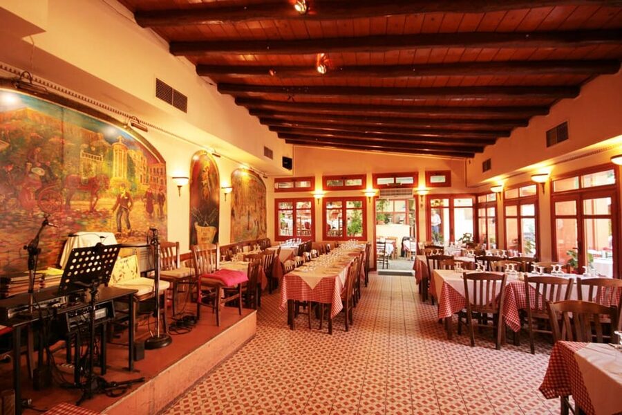 "A Night in Athens: Dinner and Music Under the Stars" - Arriving at the tavern