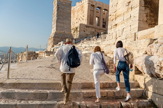 Acropolis Skip The Line Private Tour with Licensed Expert Guide - Temple of Athena Nike above Athens