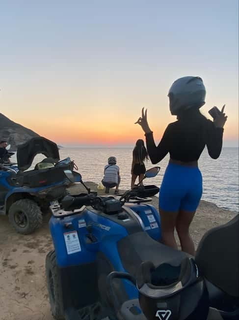 Agia Pelagia: Sunset or Morning Quad Tour & Ghost Town Visit - The ride back and the Cretan finish