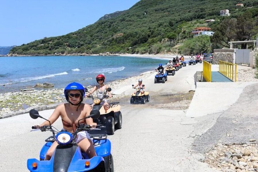 Agios Gordios: Corfu ATV Quad Tour with Lunch at Pink Palace - Lunch in an old sea-view village