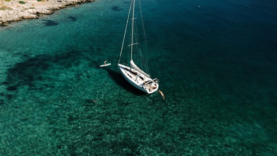 Agios Nikolaos: Golden Hour Sailboat Tour with Wine & Snacks - The First Hour Across Mirabello Bay