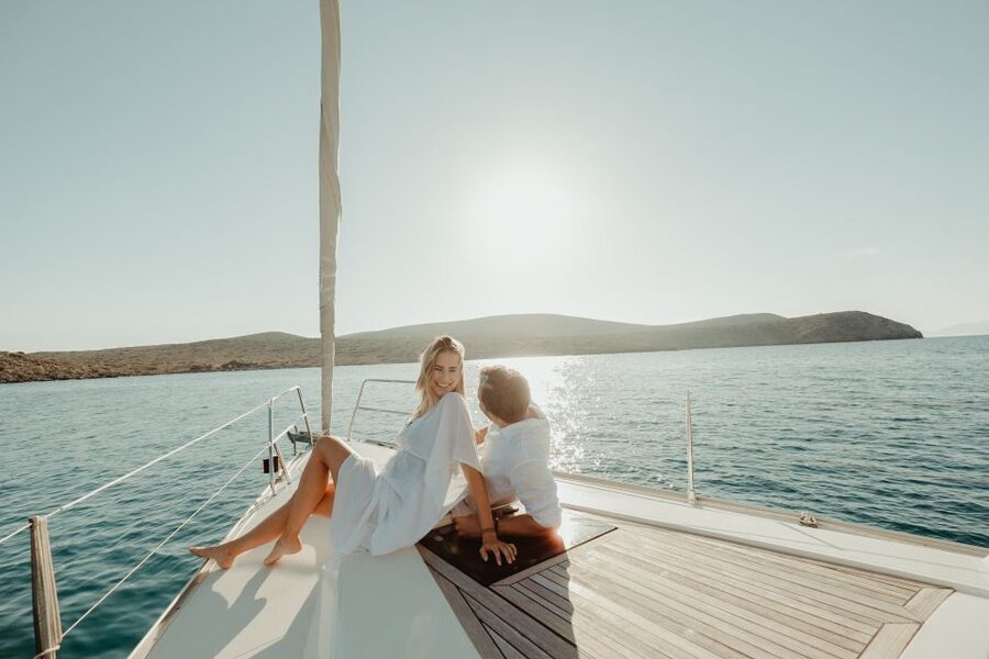 Agios Nikolaos: Mirabello Bay Sailing Cruise with Meal - Three hours at Kolokitha Bay