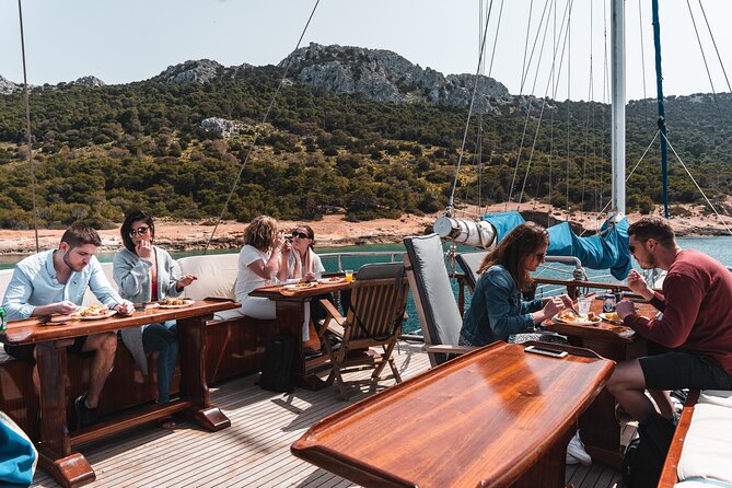 All Day Cruise -3 Islands to Agistri,Moni, Aegina with lunch and drinks included - Aegina, pistachios, temples, and harbor life