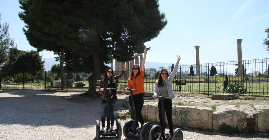 Athens: 3-Hour Grand Tour by Segway - The first stops: Hadrian’s Arch and the Temple of Olympian Zeus