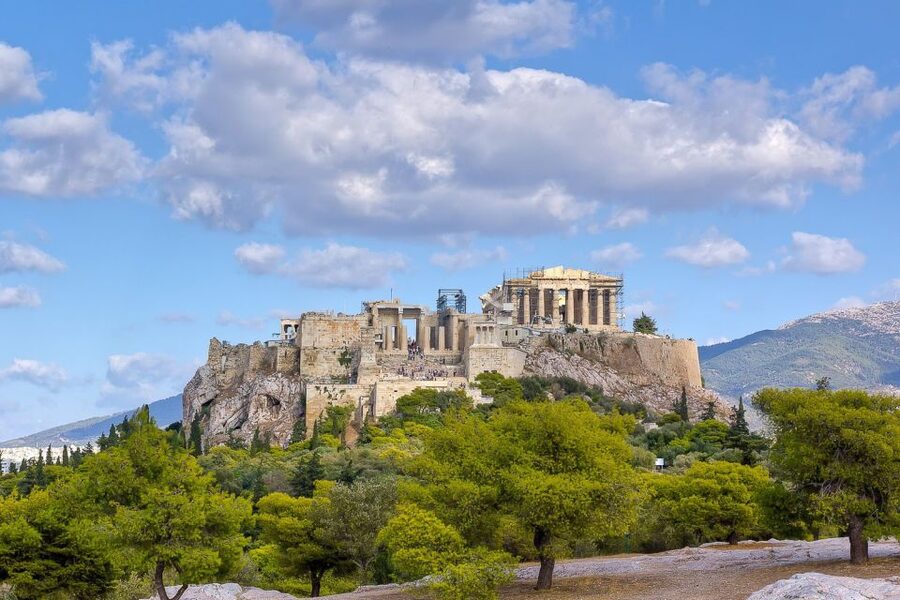 Athens: Acropolis and Mythology Highlights Small Group Tour - Climbing into the Acropolis
