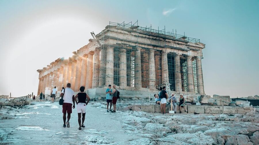 Athens: Acropolis and Mythology Highlights Small Group Tour - Temple of Olympian Zeus from the outside