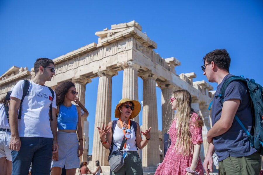 Athens, Acropolis & Museum Tour without Tickets - Climbing the Acropolis around 11:40 a.m.