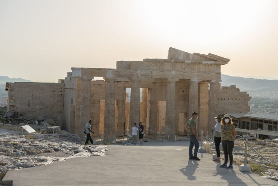 Athens: Acropolis & Plaka Neighborhood Private Walking Tour - The old defensive walls and the climb to Propylaea