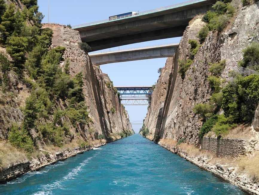 Athens: Ancient Corinth & Nafplion Guided Premium Tour - Meeting in Athens and crossing into the Peloponnese