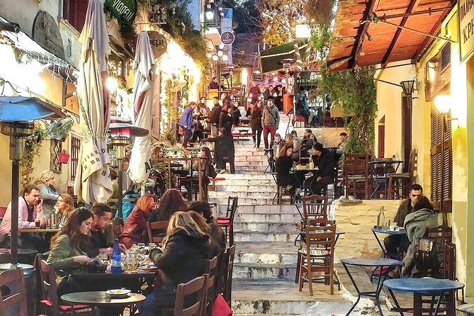 Athens at Night Small-Group Walking Tour with Dinner - The illuminated Stoa of Attalos and Ancient Agora