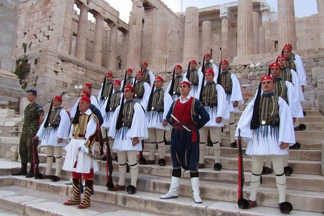 Athens Best All Inclusive Half Day Private Tour 2026 - Areopagus Rock and the view below the Acropolis