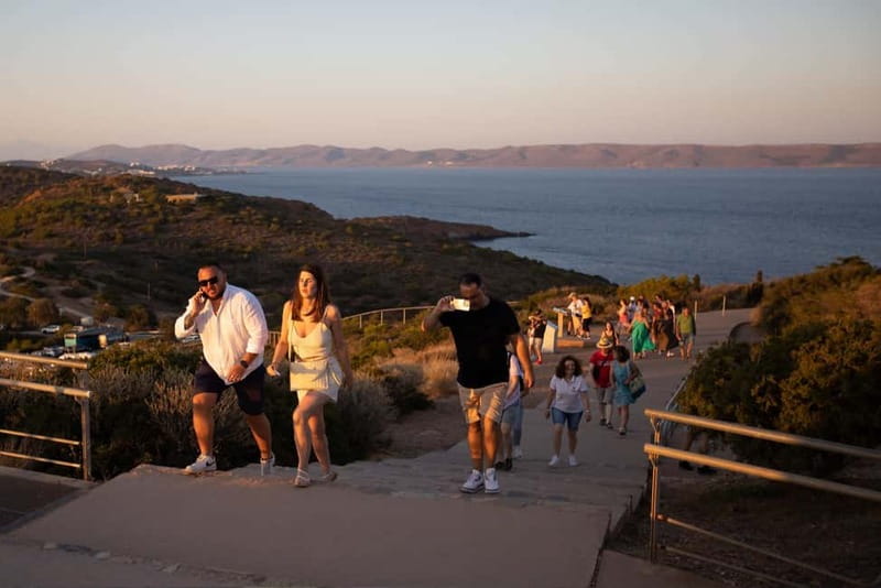 Athens: Cape Sounion & Temple of Poseidon Sunset Experience - Arriving at the Temple of Poseidon