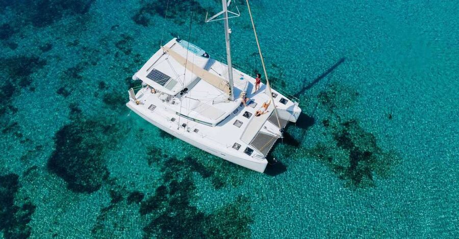 Athens: Catamaran Cruise with Fresh Lunch and Wine - A Greek lunch served onboard