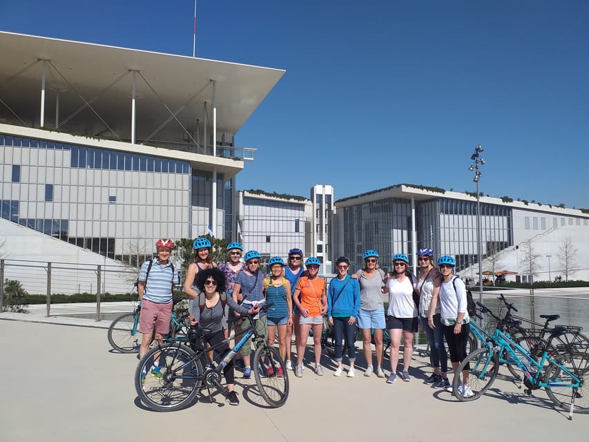 Athens: City & Sea Bike Tour - Following the bike lane toward the waterfront