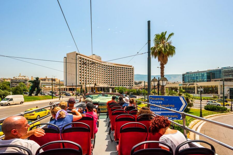 Athens: City Sightseeing Hop-On Hop-Off Bus Tour - The Riviera route and Vouliagmeni Lake