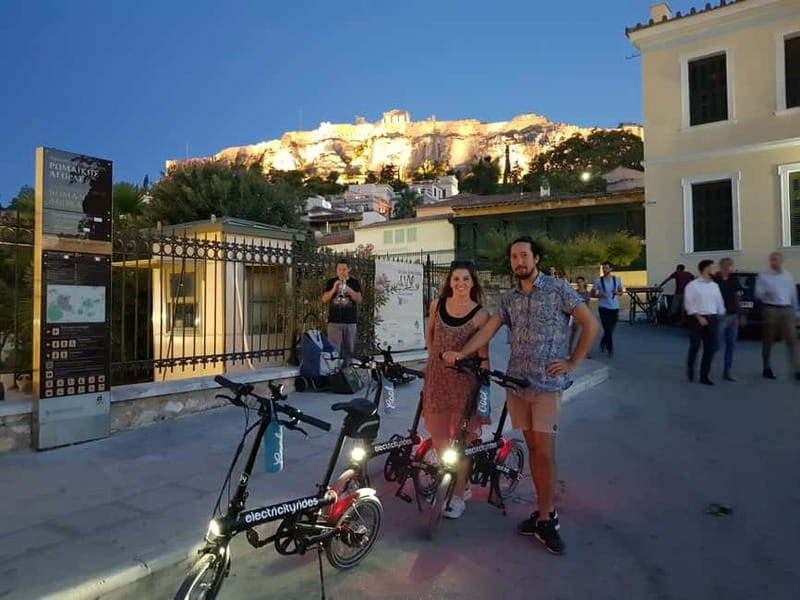 Athens: Discover the City Electric Bike Night Tour - Ancient Agora, Monastiraki, and Psyrri after sunset