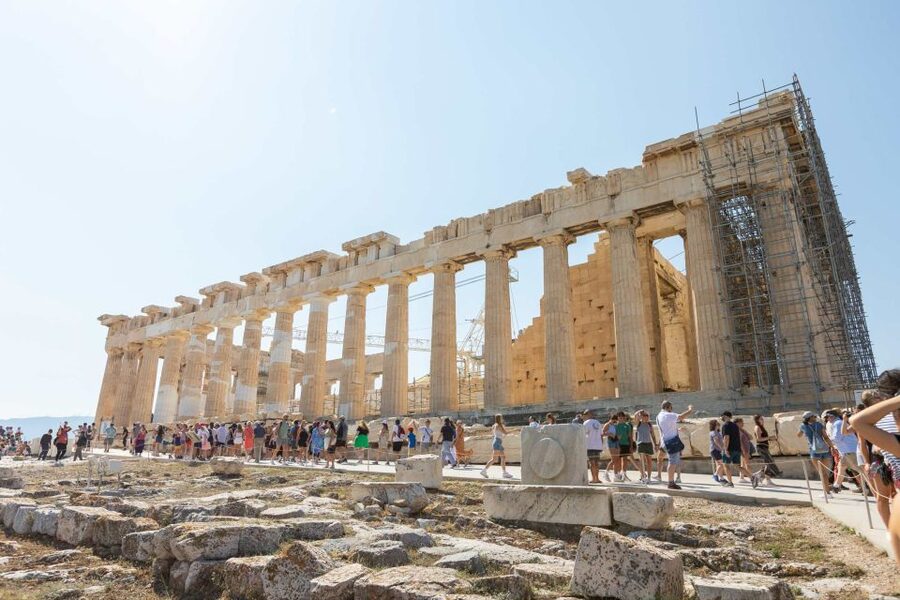 Athens: Early Morning Guided Tour to Acropolis and Museum - The walk down Dionysiou Areopagitou