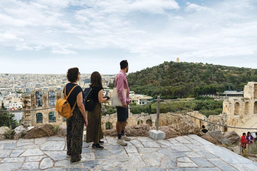 Athens: First Access Acropolis and Parthenon Guided Tour - Downhill through the southern monuments