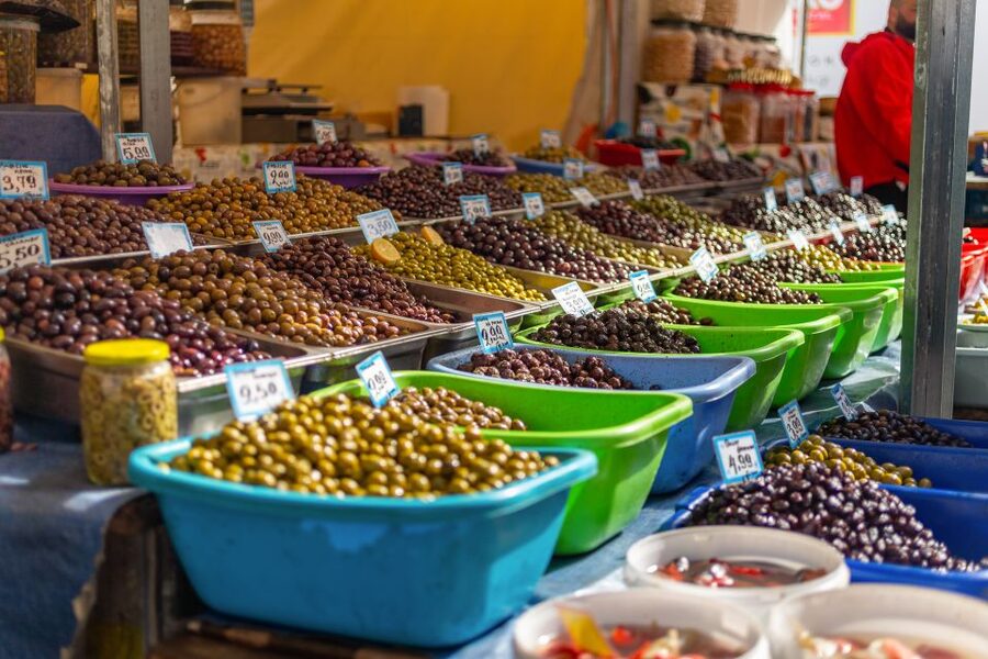 Athens: Food Market Visit and Cooking Class with Wine - Preparing dolmades, spanakopita, and imam baildi