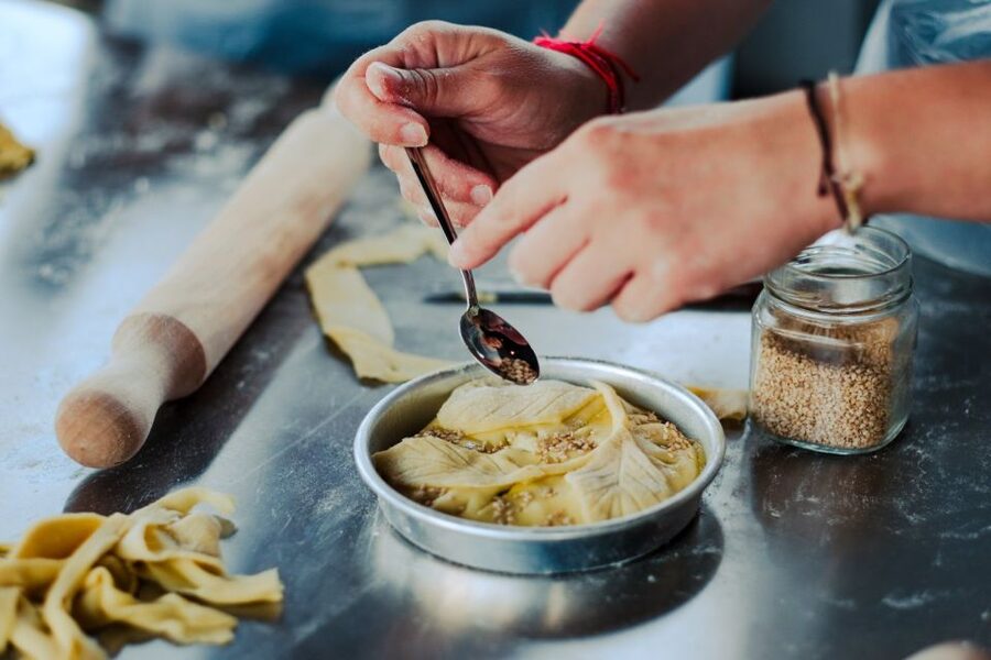 Athens: Greek Cooking Class & Dinner on a Rooftop - Sitting down to the rooftop dinner