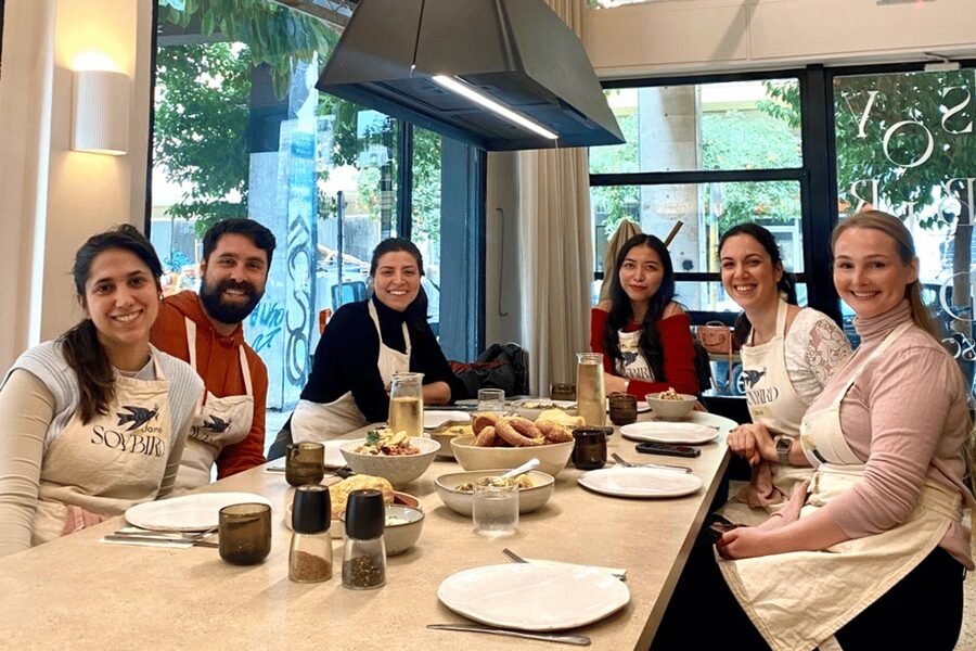 Athens: Greek Cooking Class with Meal and Drinks - Arriving at Soybird Studio in Koukaki