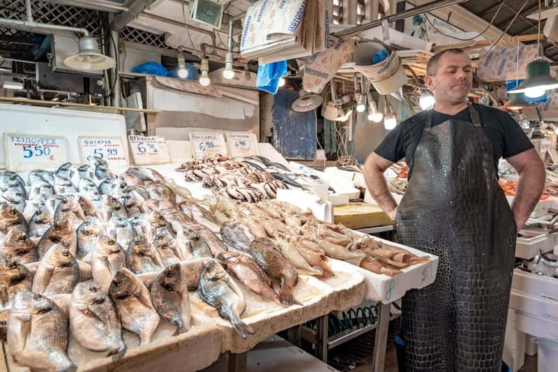 Athens: Greek Foodie Tour with Tastings - Evripidou Street and the aroma of Greek ingredients