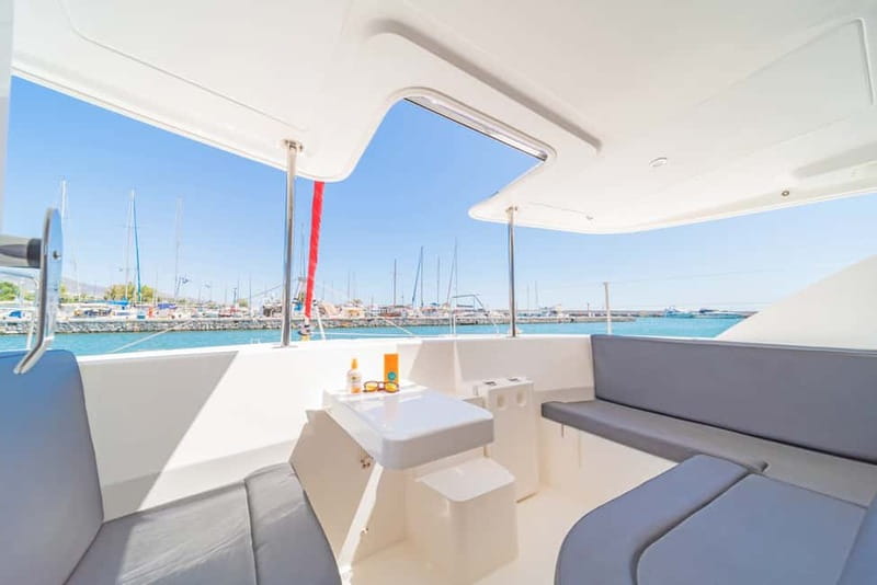 Athens: Half-Day Sunset Catamaran Cruise with Meal & Drinks - Greek meze, seafood pasta, and wine on deck