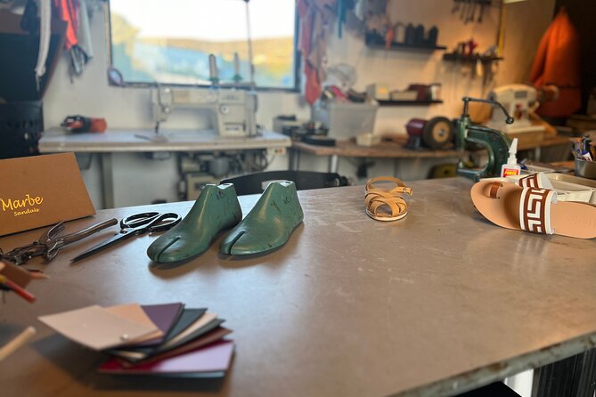 Athens Make Your Own Greek Leather Sandals Workshop - Measuring your feet for a custom fit