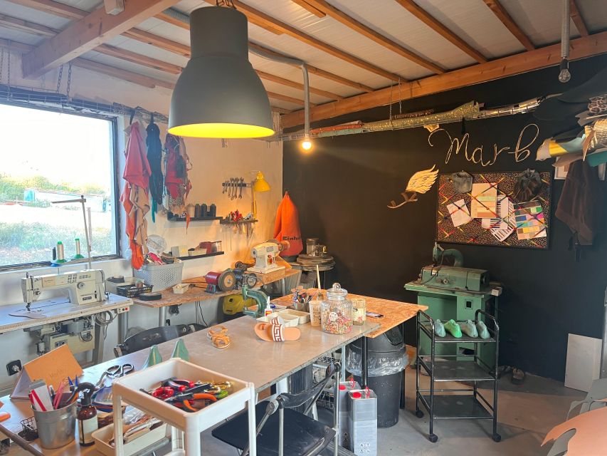 Athens: Make your own Leather Sandals Workshop - Marianna, Dimitris, and the workshop atmosphere