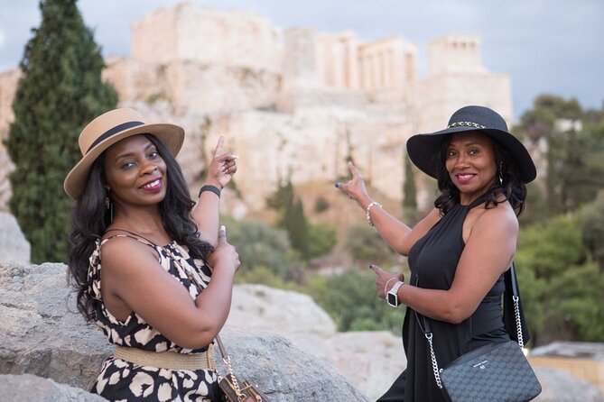 Athens Old City Private Photoshoot Tour/ 3hours - A quick portrait at the Monument of Lysicrates