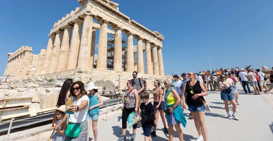 Athens: Panoramic Tour with Guided Acropolis & Museum Visit - Reaching the Acropolis and climbing into ancient Athens