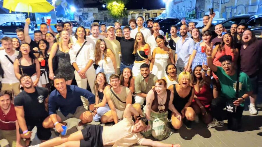 Athens Party Pub Crawl with Unlimited Drinks & Club Access - Moving through Athens nightlife