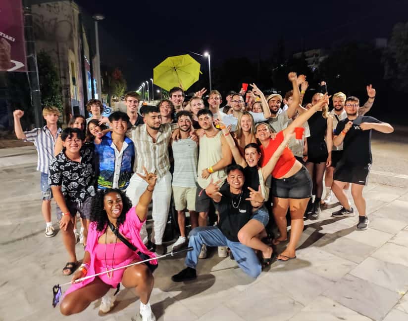 Athens Party Pub Crawl with Unlimited Drinks & Club Access - Group size, solo visitors, and couples