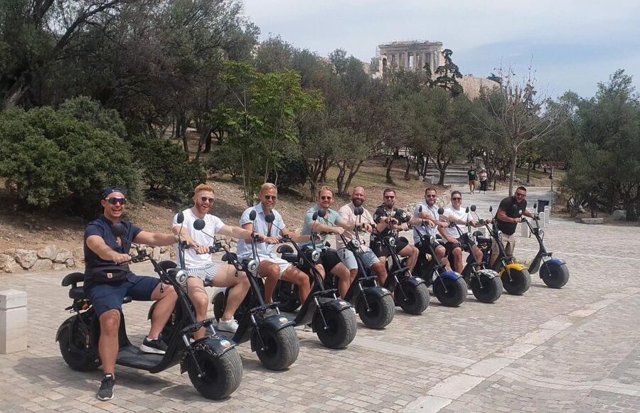 Athens: Premium Guided E-Scooter Tour in Acropolis Area - Philopappou Hill and the Prison of Socrates