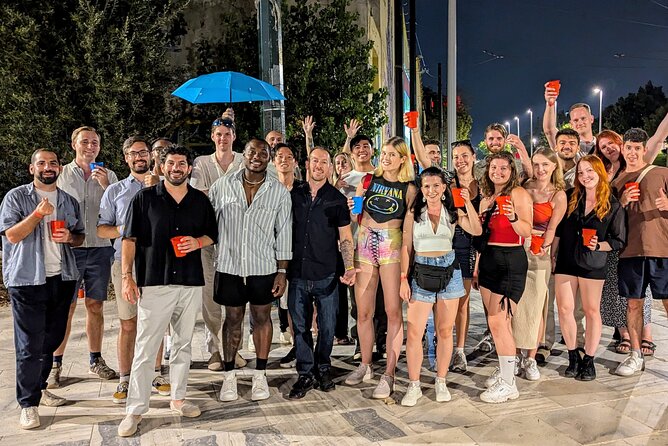 Athens Pub Crawl with 1hr Open Bar & VIP Nightclub Access - Starting at 10 p.m. near Thiseos Square