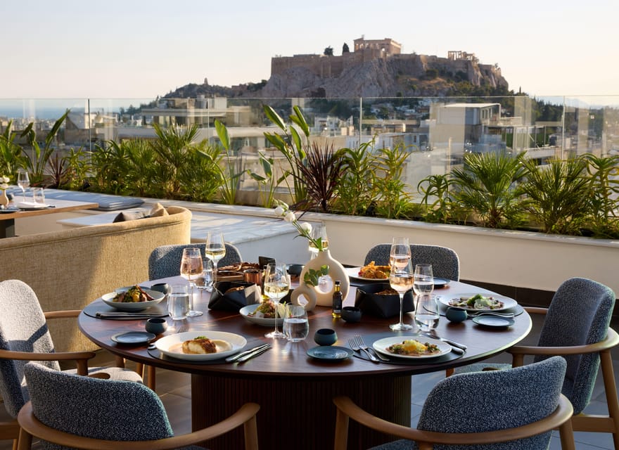 Athens: Rooftop Fine Dining at Whispers Restaurant - Arriving at Whispers from Syntagma Square