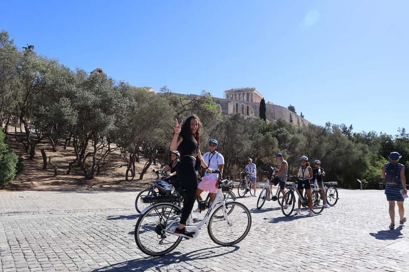 Athens: Small-Group E-Bike Tour of Historic Highlights - Areopagus and the Acropolis from street level