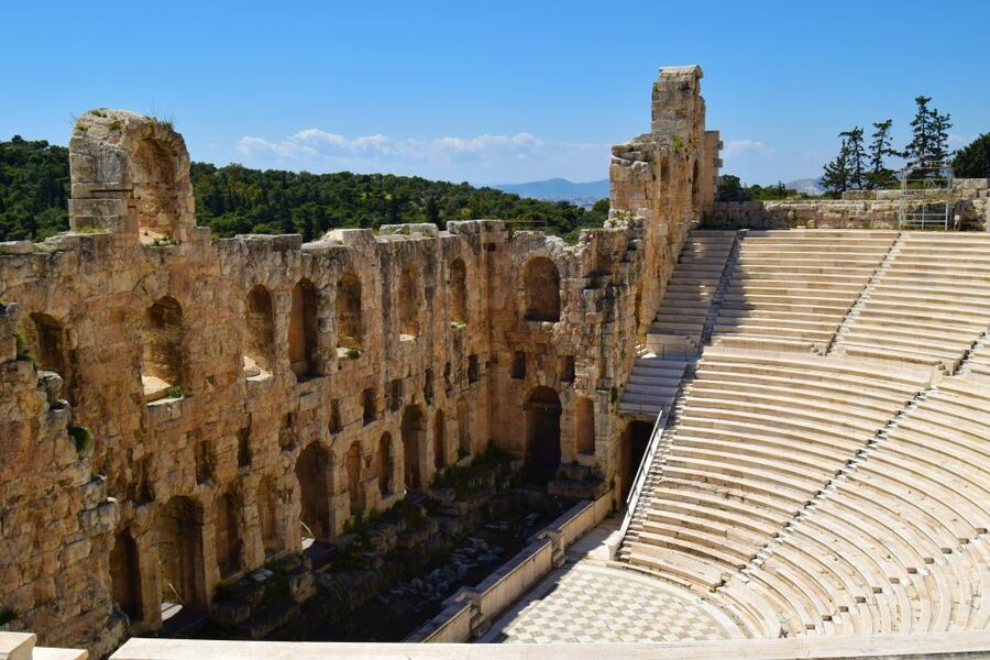 Athens: The Acropolis Guided Walking Tour in German - The Asklepieion and Odeon of Herodes Atticus