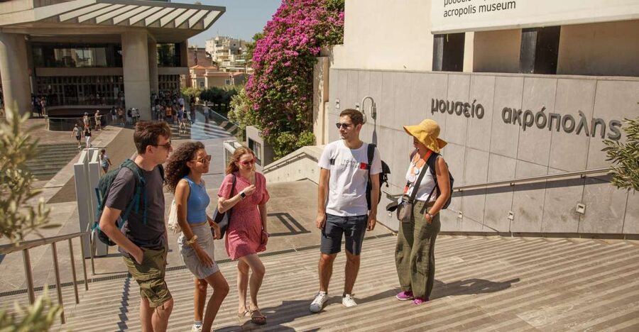 Athens: The Acropolis Museum Guided Tour - Entering a modern museum built around ancient remains