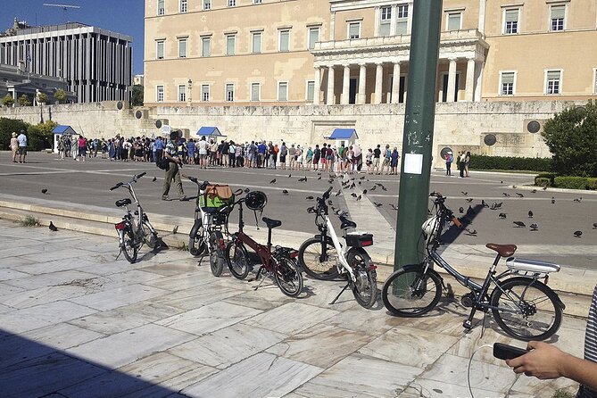 Athens Tour with Electric Bike - Syntagma Square and the Changing of the Guard