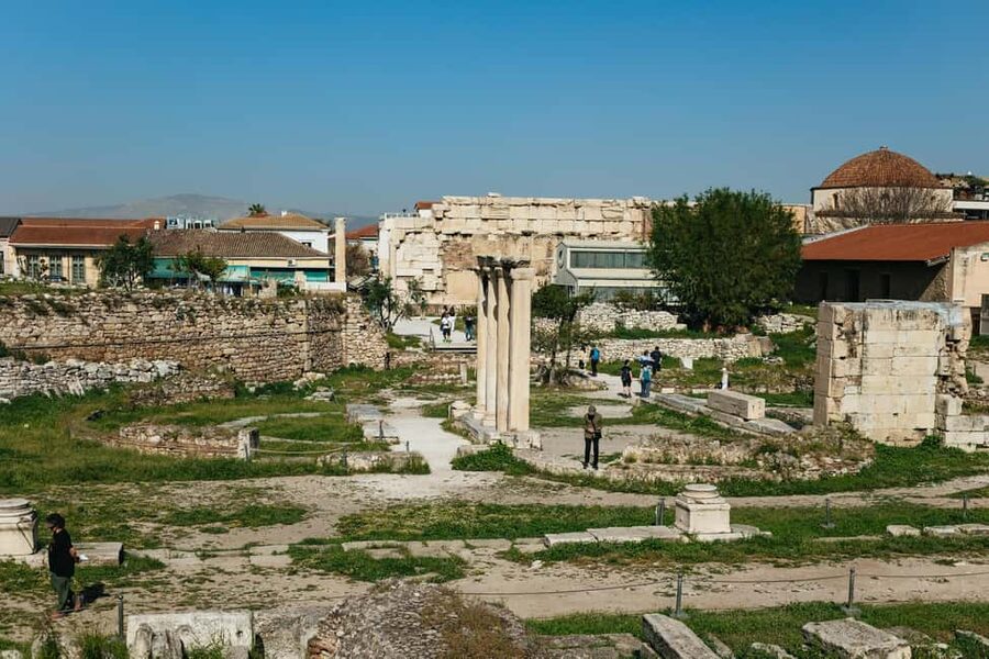 Athens: Women in Ancient Greece Guided Walking Tour - The Ancient Agora from outside the public world