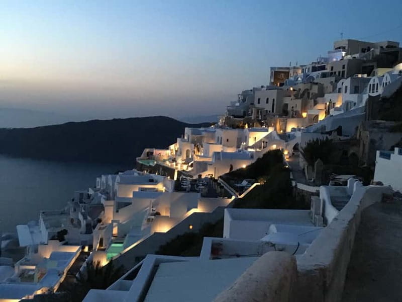 Blue Dome And Oia Sunset Small Group Transfer - Firostefani’s Blue Dome photo stop