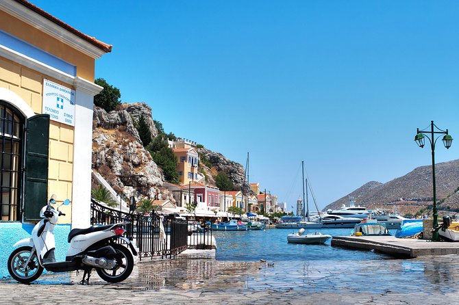 Boat Trip to Symi Island by Fast Boat - Arriving at Symi Harbor