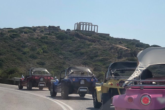 Buggy Tour in Ancient Ruins and Temples around Athens-SOUNIO Poseidon Temple - Reaching the Temple of Poseidon at Sounio