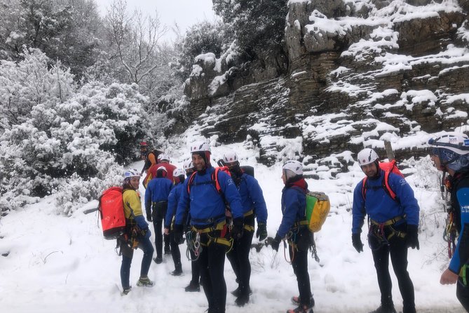 Canyoning trip at Zagori area of Greece - Section A - Five rappels give you a steady sense of progress
