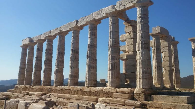 Cape Sounion with Official Guide to the Temple of Poseidon - The Athens Riviera drive from Glyfada to Varkiza