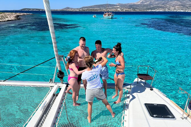 Catamaran Semi Cruise Paros Antiparos includes Food and Drinks - From Paroikia toward Antiparos