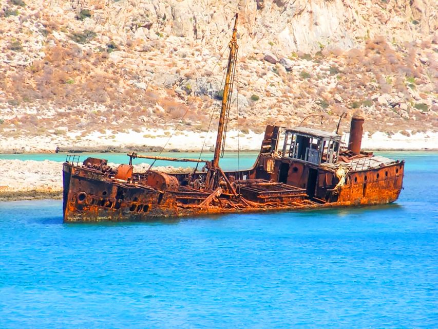 Chania Areas/Kalyves:Gramvousa Island & Balos,Boat Tkt Extra - Gramvousa Island: fortress, rocks, and open sea