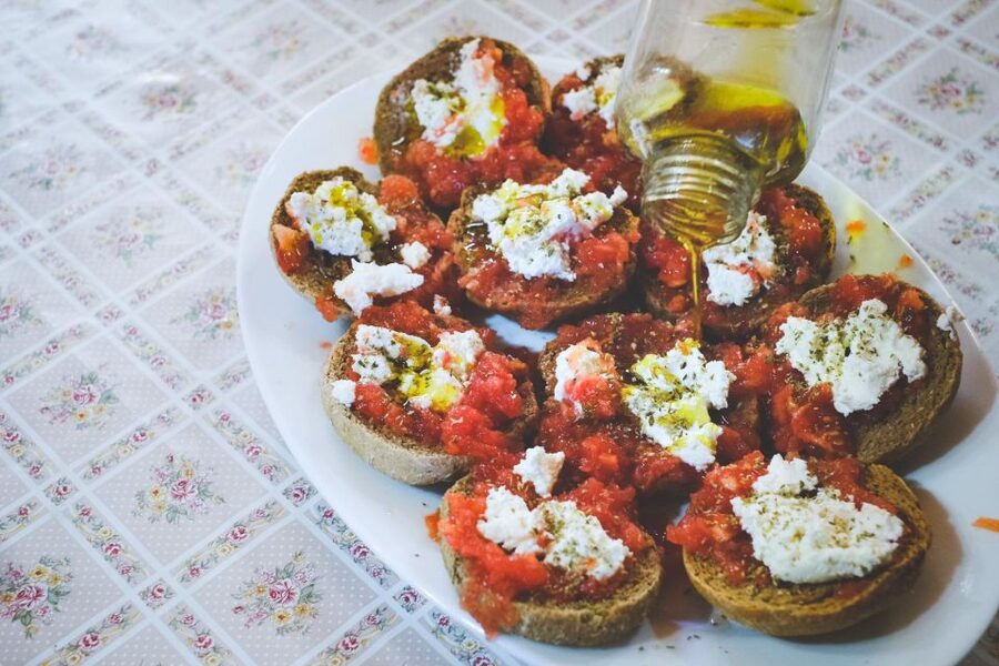 Chania: Authentic Cooking Class - Sitting Down to Eat With Wine, Raki, and Dessert