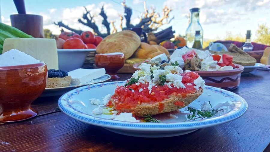 Chania: Authentic Cooking Class in the White Mountains - Cheese, wine, and the first Cretan bites